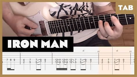 black sabbath iron man guitar